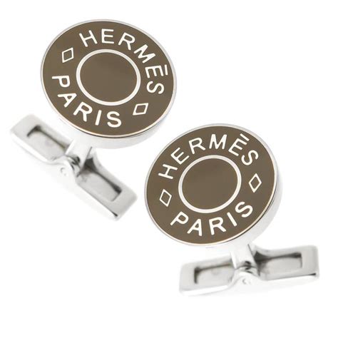 fake hermes cufflinks - Hermes cufflinks gold and enamel.